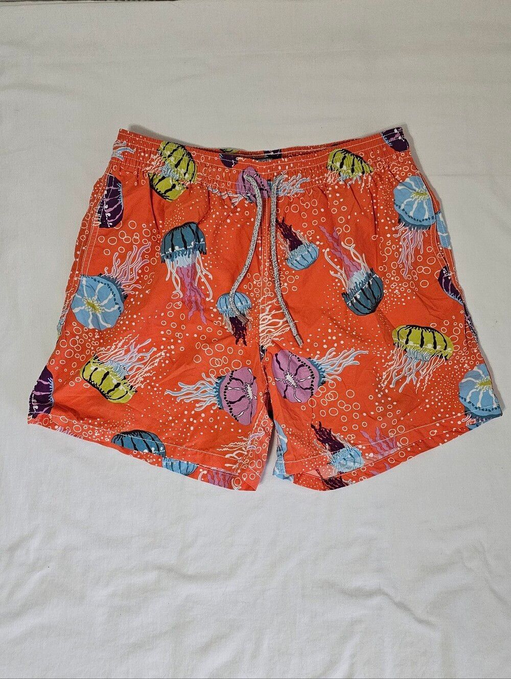 Vilebrequin Men’s XXL Orange Jellyfish Swim Trunks